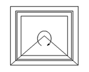 Reversible window - Style 1